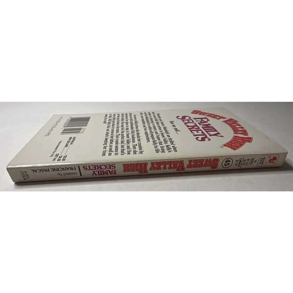 Sweet Valley High 1ST Edition First Print Book #45 Family Secrets Vintage 1980's